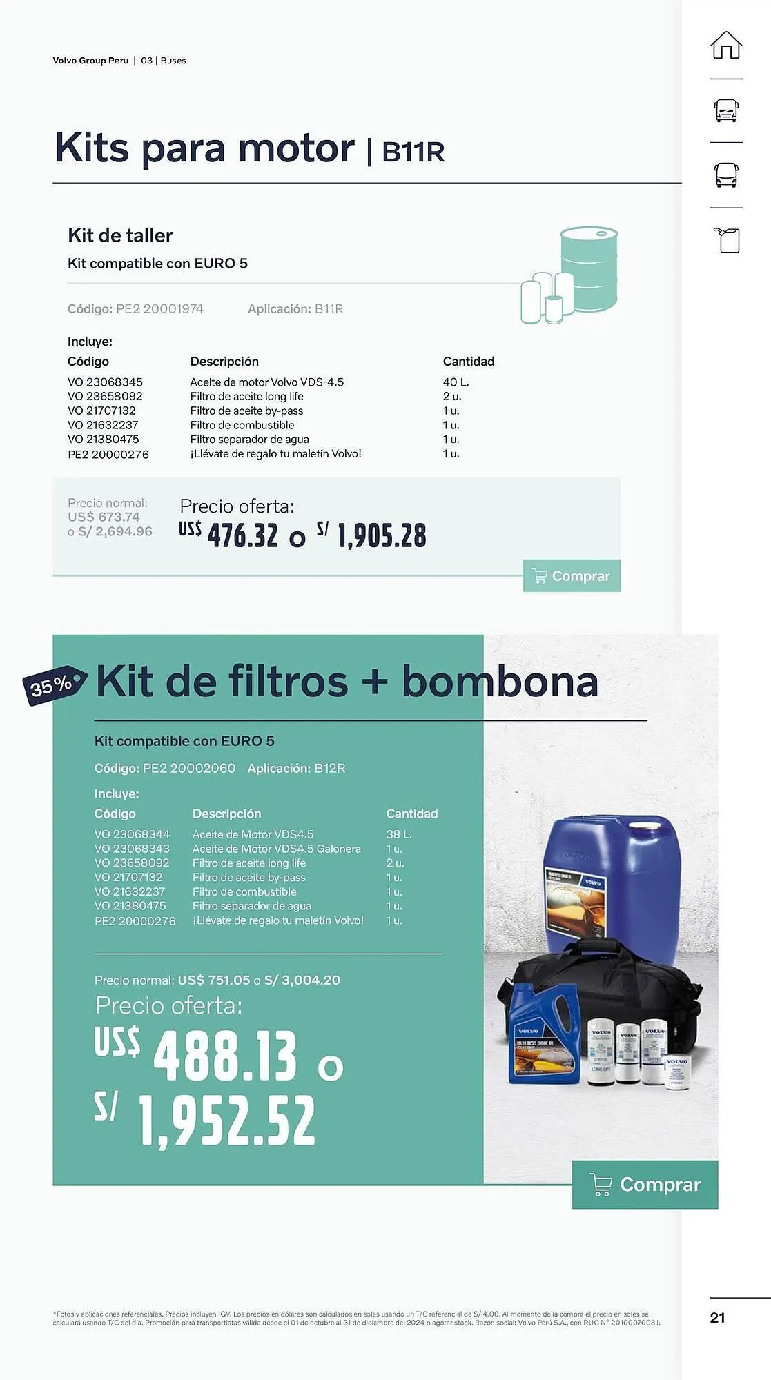 Catalogo de Catálogo Volvo 29 de octubre al 31 de diciembre 2024 - Pag 21