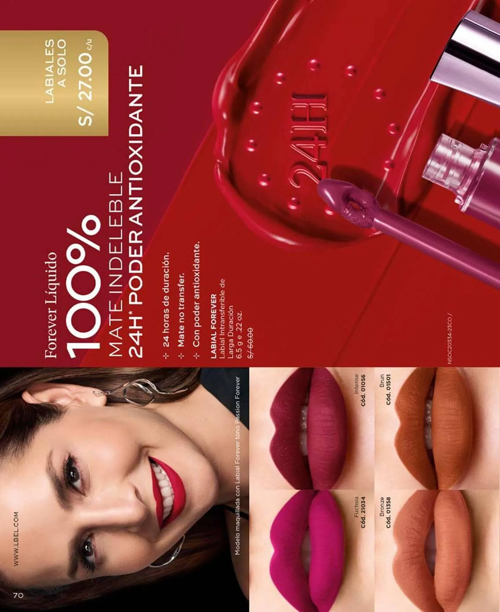 Catalogo de Catálogo L'Bel 31 de julio al 31 de agosto 2024 - Pag 70