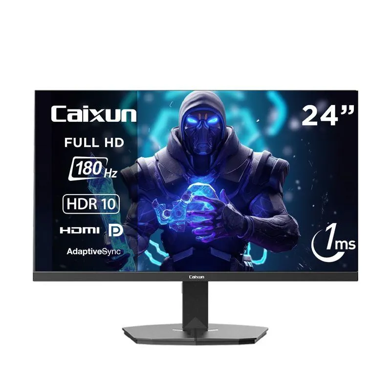 Monitor Gamer Plano Caixun 24 FHD VA 180Hz sRGB110% HDMI DP C24F4F