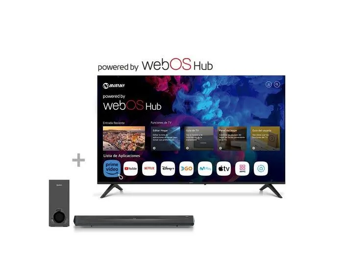 Televisor Miray LED 4K UHD Smart 58" MK58-K5000WBT + Soundbar Miray SBM-S26R