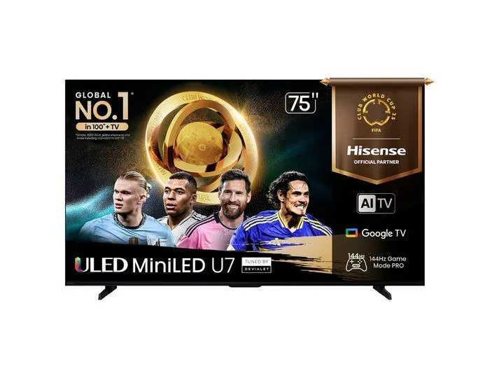 Televisor Hisense Smart TV 75" ULED MiniLED UHD 4K 75U7QG