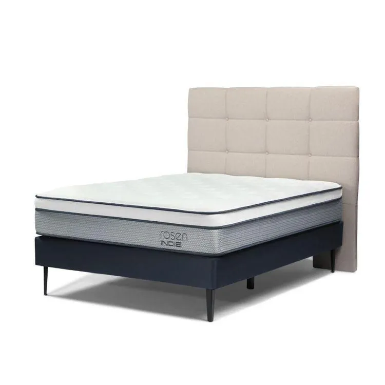 Cama Rosen Indie Issey Niebla 2 Plazas