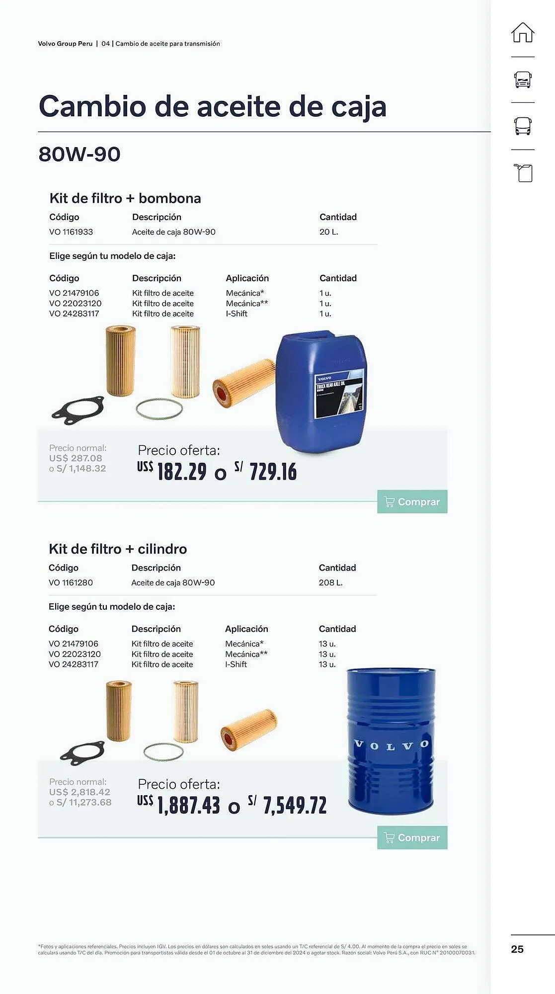 Catalogo de Catálogo Volvo 29 de octubre al 31 de diciembre 2024 - Pag 25