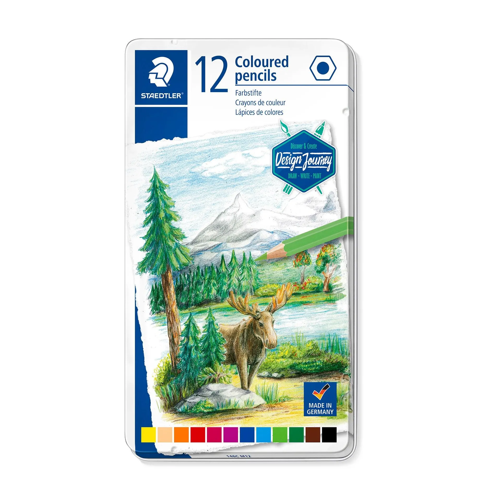 Colores Staedtler Largos Lata X12