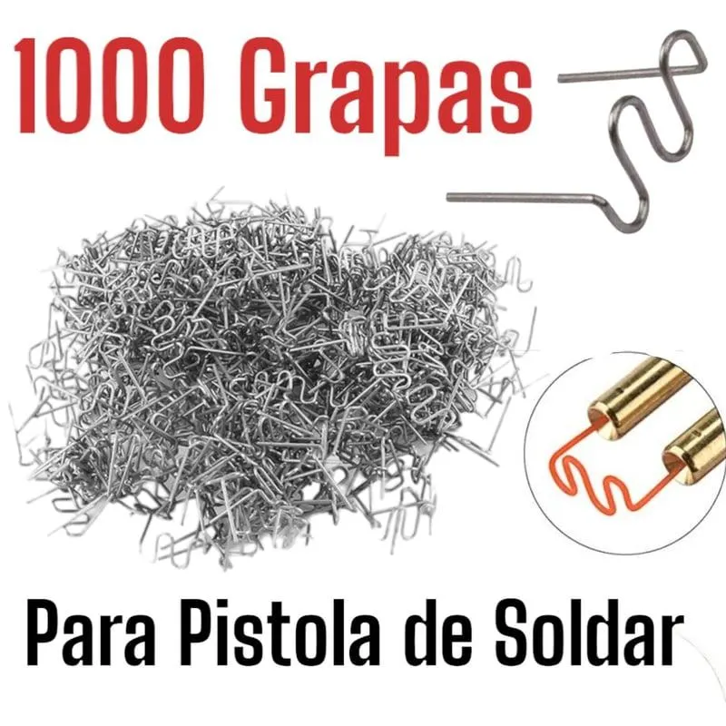 1000Piezas de Grapas para Pistola de Soldadura de Plástico Parachoques