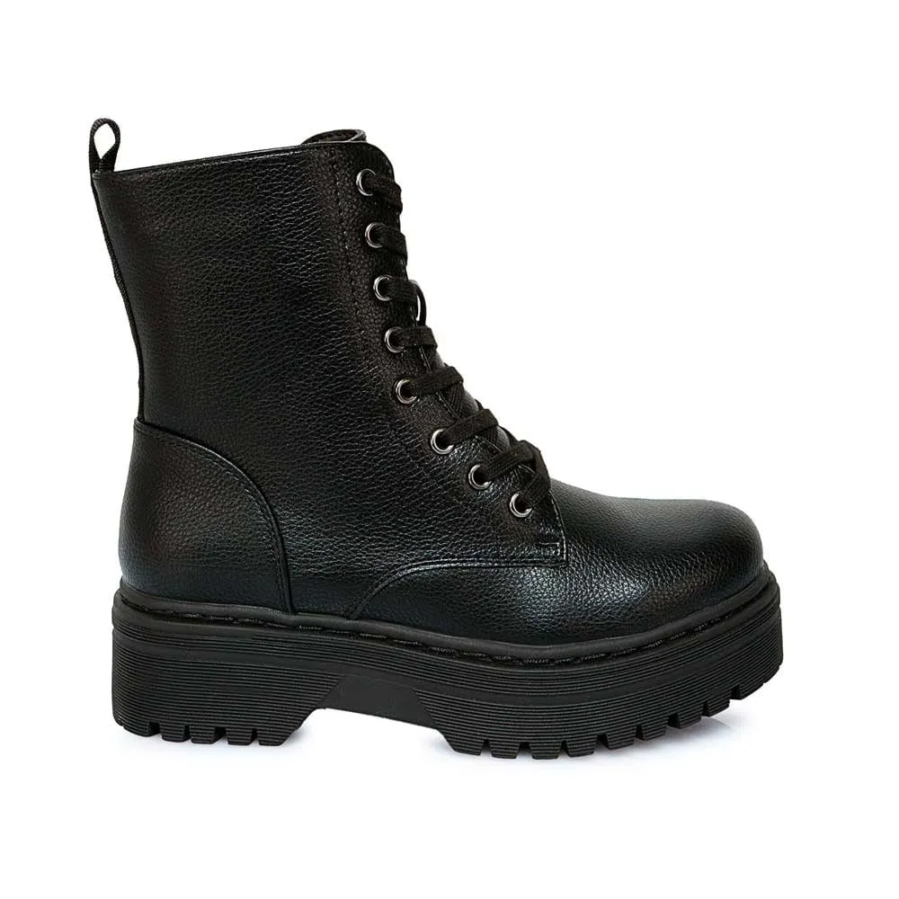 Botín Derby Casual DAVI-2528 Negro ADV