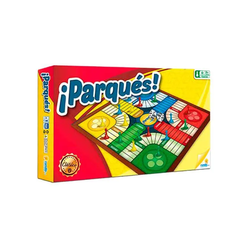 Juego De Mesa Ronda Parqués Clásico