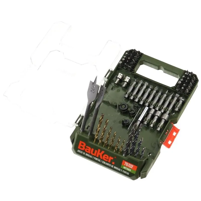 Set 76 Brocas y Puntas Bauker