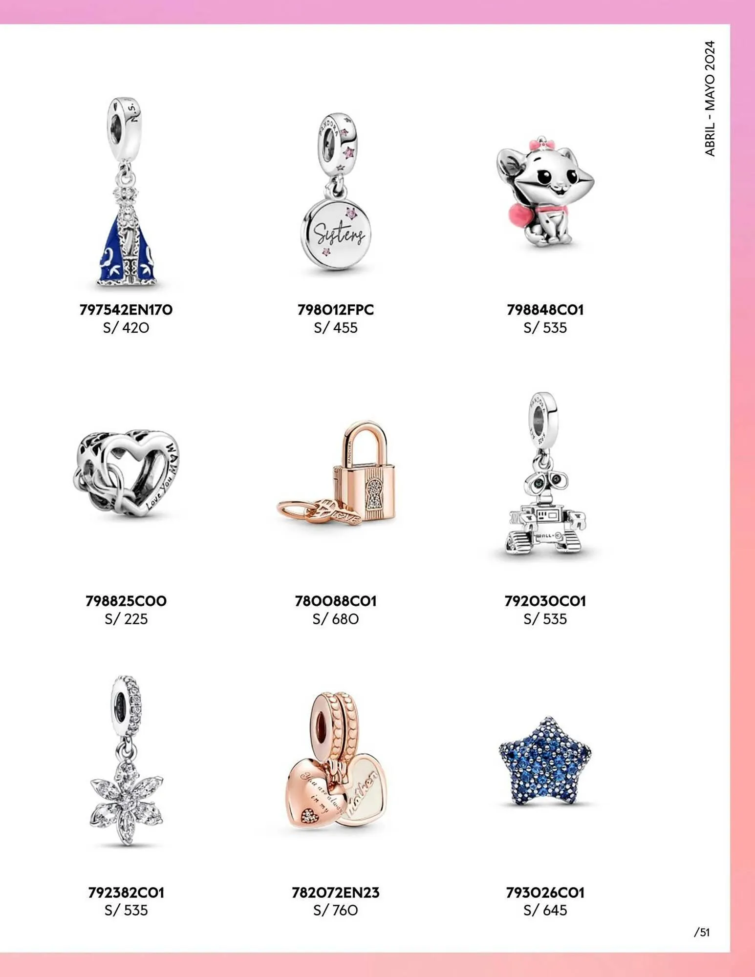 Catalogo de Catálogo Pandora 29 de abril al 31 de mayo 2024 - Pag 51