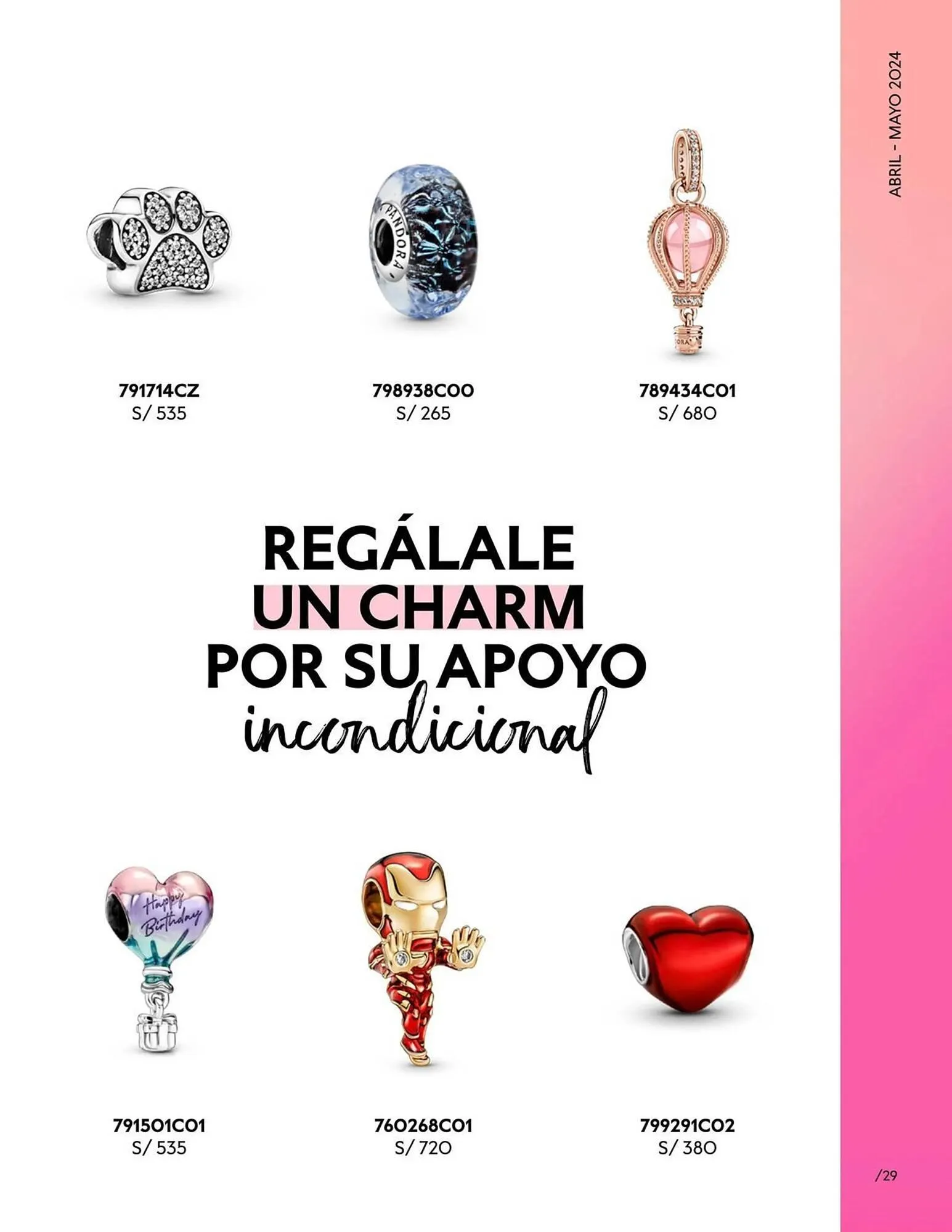 Catalogo de Catálogo Pandora 29 de abril al 31 de mayo 2024 - Pag 29