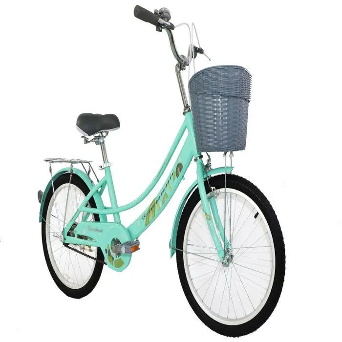 Bicicleta de paseo Xclusive 20" Verde para niña