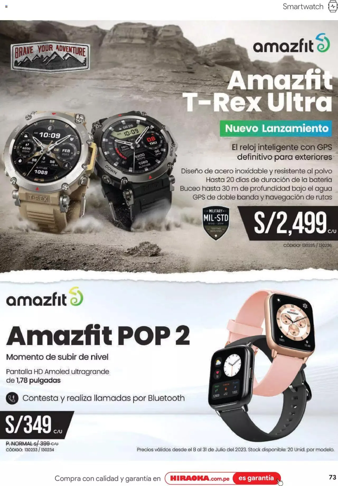 Catalogo de Catálogo Hiraoka 8 de julio al 31 de julio 2023 - Pag 73