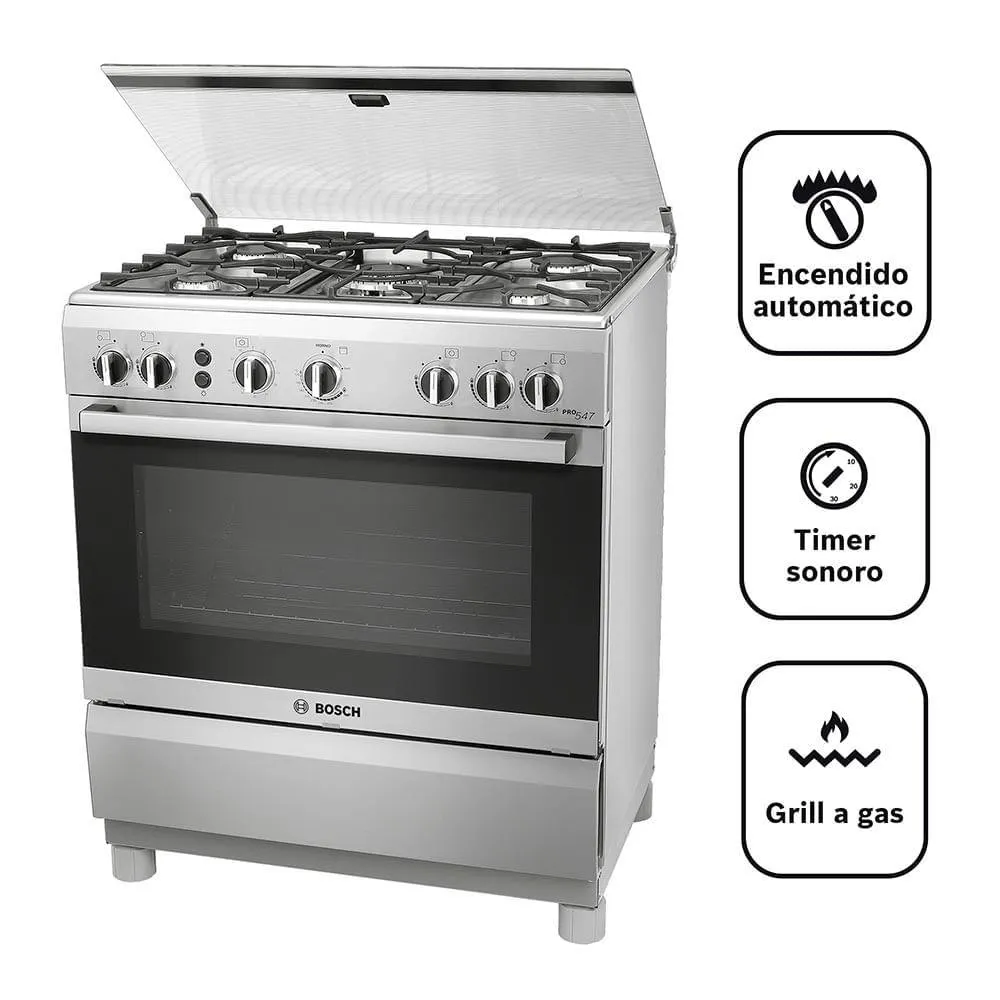 Cocina a gas PRO 547 5 Hornillas Inox