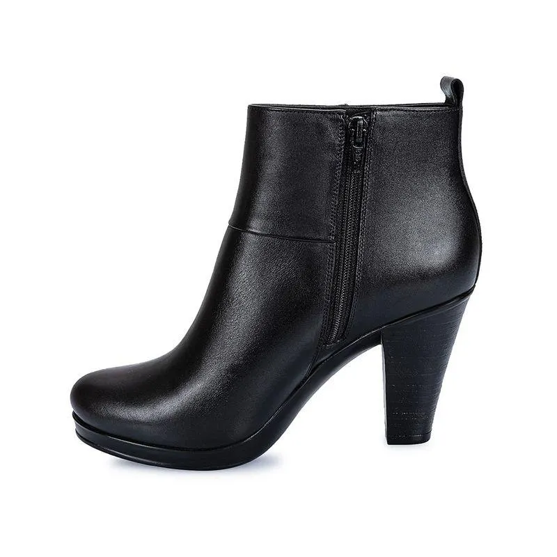 Botin Jodhpur Casual Mujer Cuero Viale Negro