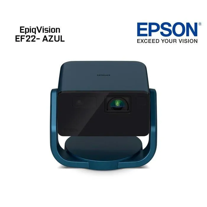 Proyector Laser Portátil Smart Epiqvision Ef22 - Azul Zafiro