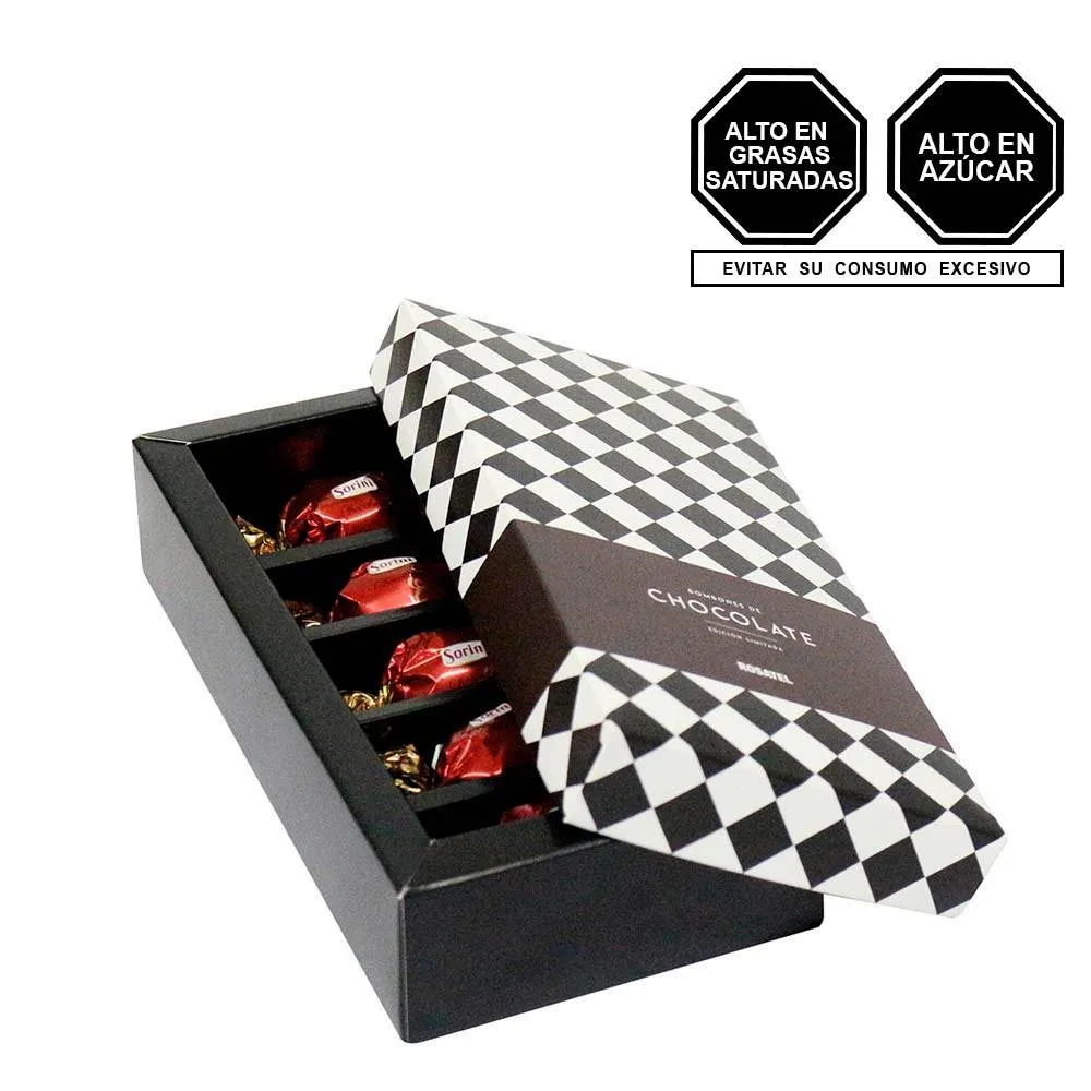 Caja Rosatel con Chocolates Sorini 5unid.