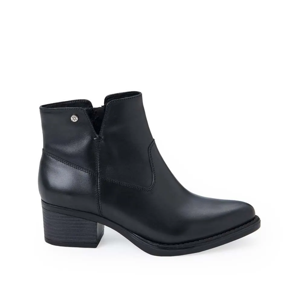 Botín Texana Casual FER-2535 Negro Viale Cuero