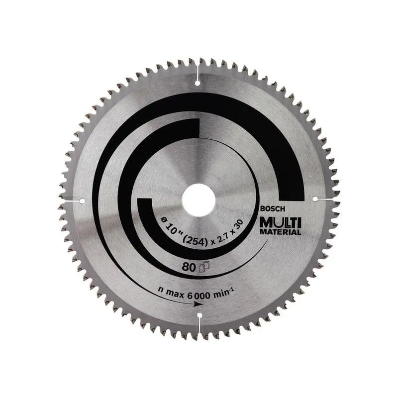 Disco Sierra Multimaterial 10" 80 Dientes Bosch