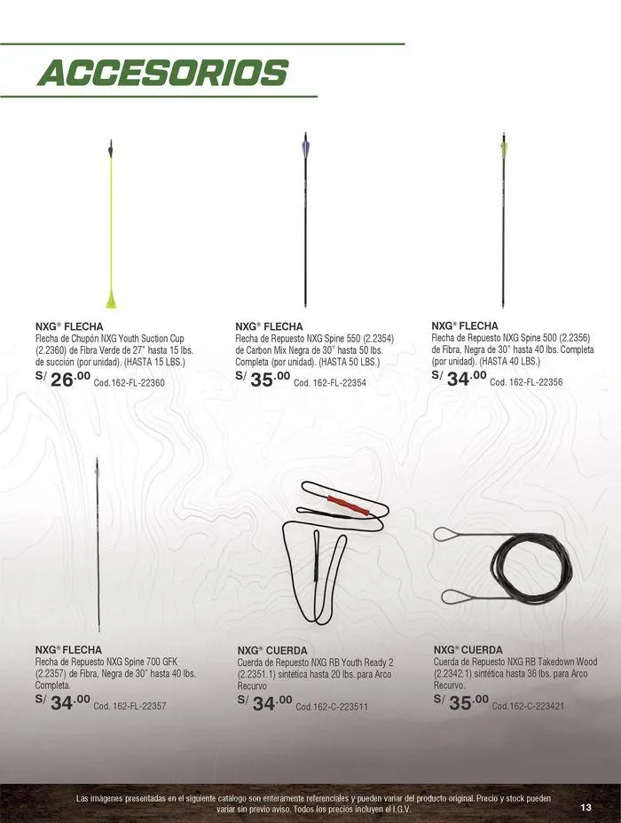 Catalogo de Arquería 9 de mayo al 31 de diciembre 2024 - Pag 13
