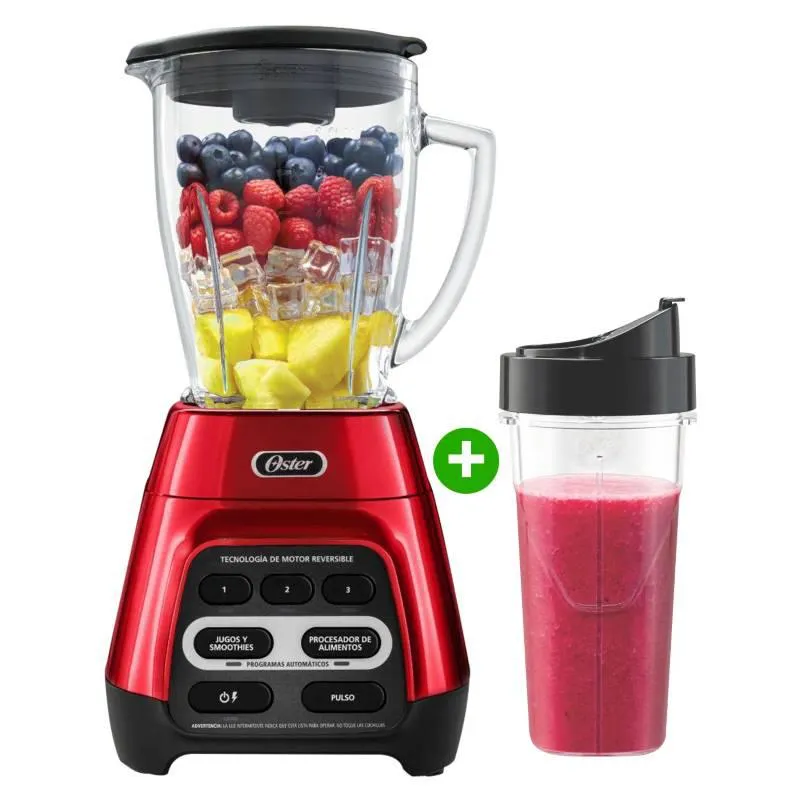 Licuadora Oster 1.5L Tecnologia Reversible Rojo Blstpyg1310Rbg-053