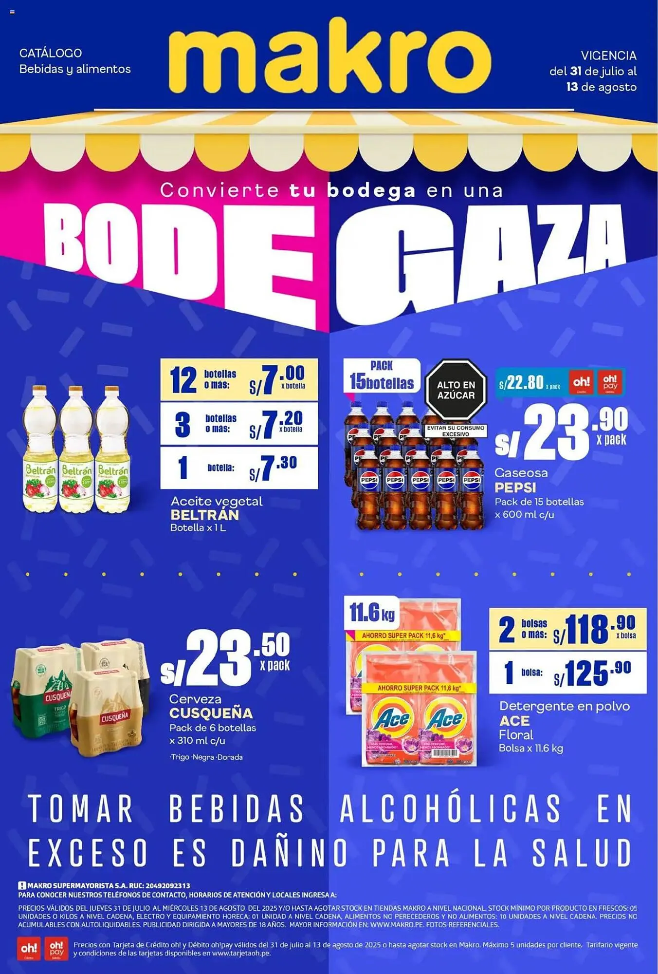 Catalogo de Catálogo Makro 31 de julio al 16 de agosto 2025 - Pag 1