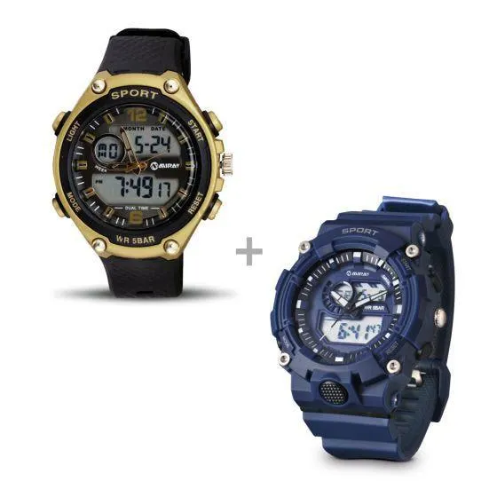Reloj Pulsera Miray RPMC-101A + Reloj Pulsera Miray RPMC-74D