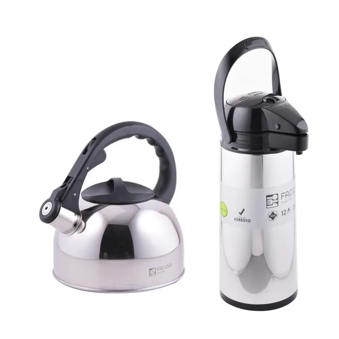 Pack Facusa: Termo 1.9LT + Tetéra 2.5LT Acero Inoxidable