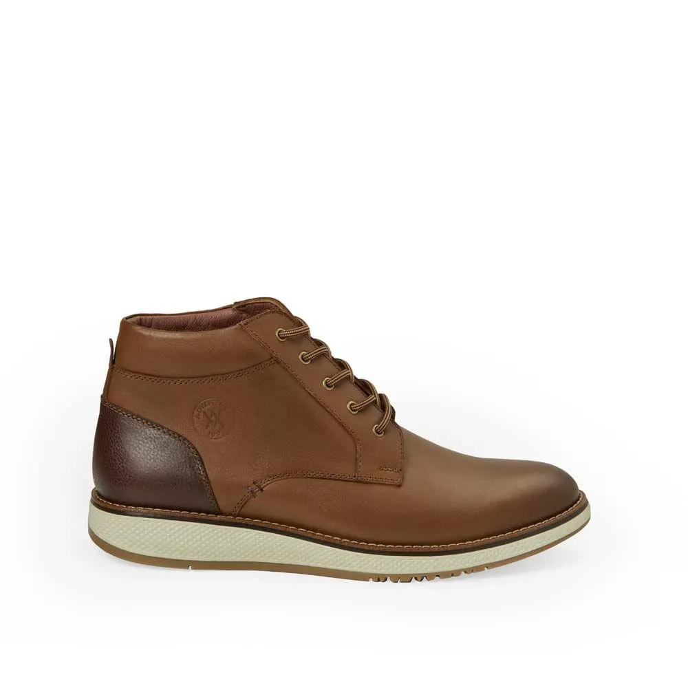 Botín Derby Casual ANGELO-2535 Toffe Viale Homme Cuero