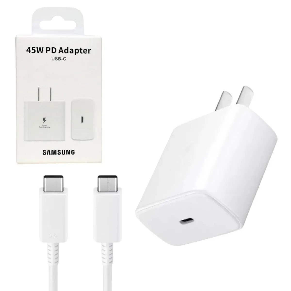 CARGADOR PARA SAMSUNG DE 45W BLANCO