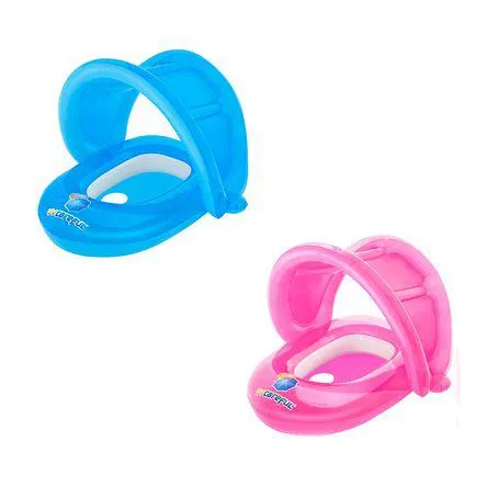 Flotador para bebé con techo y protección UV