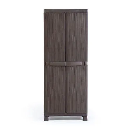 Ropero de plástico Roble Grande Madera Marrón Polinplast