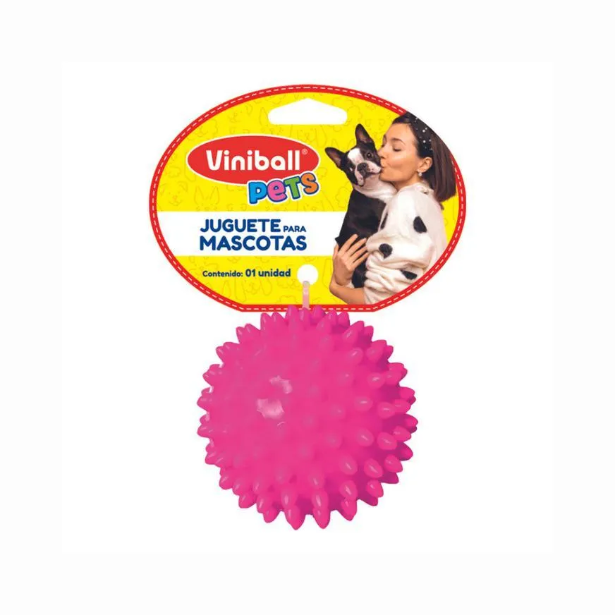 Pelota Para Mascota Pequeña Magenta