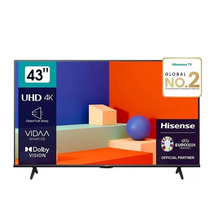 TV Hisense 43" LED UHD 4K Vidaa 43A6K 2023