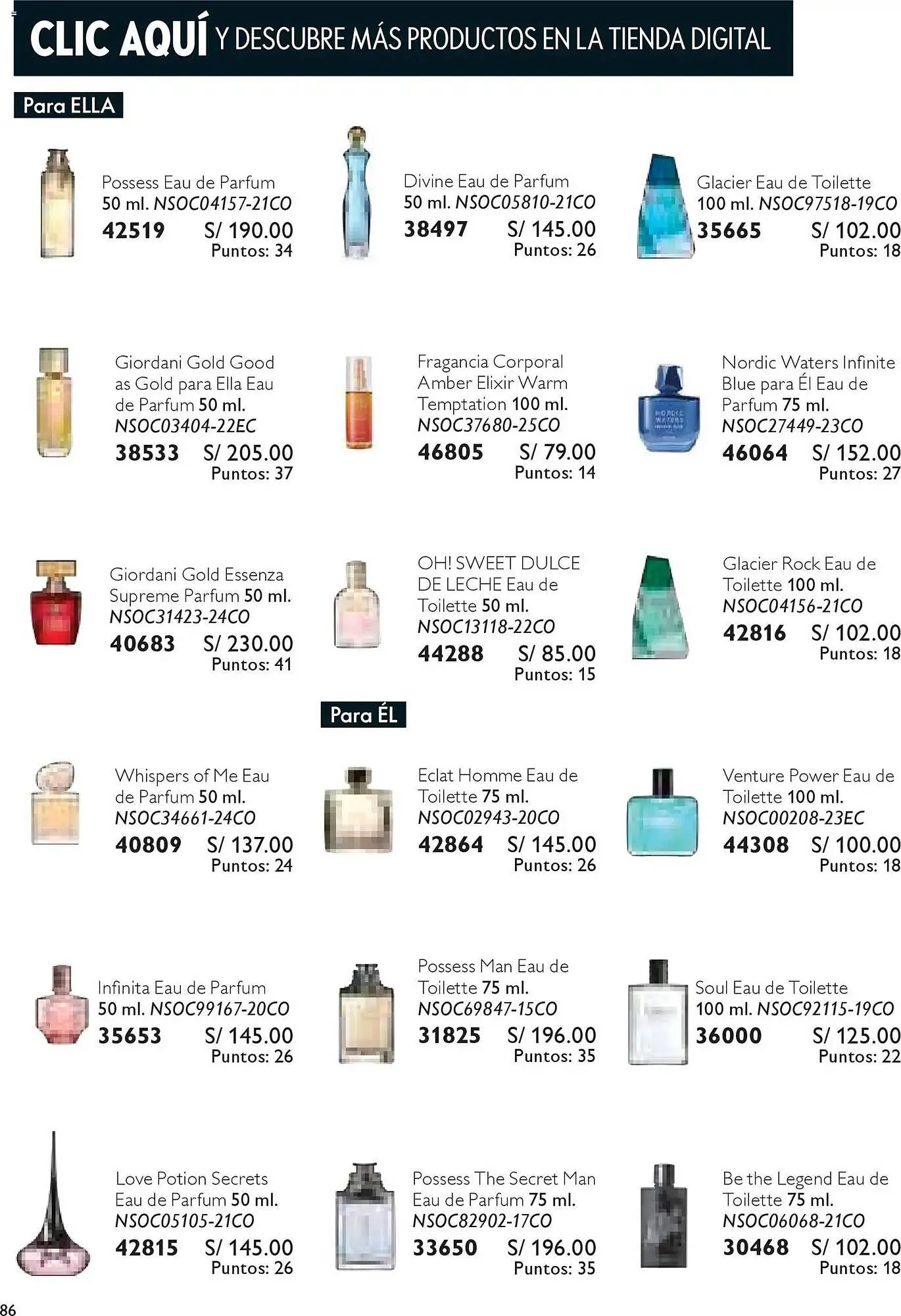 Catalogo de Catálogo Oriflame 15 de noviembre al 6 de diciembre 2025 - Pag 86