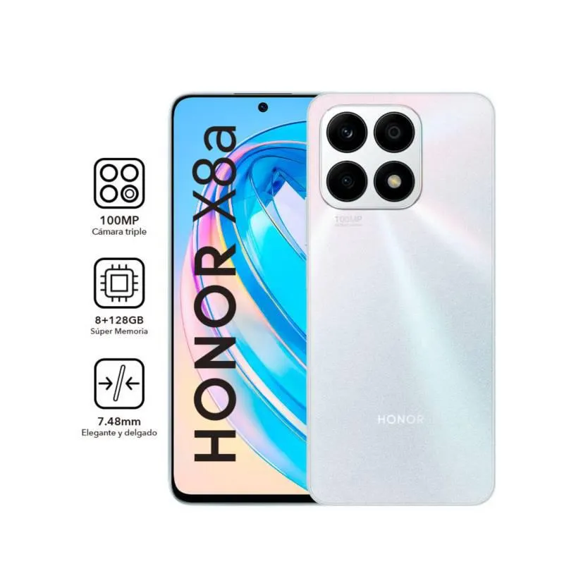 Smartphone HONOR X8A 8gb - 128gb Silver