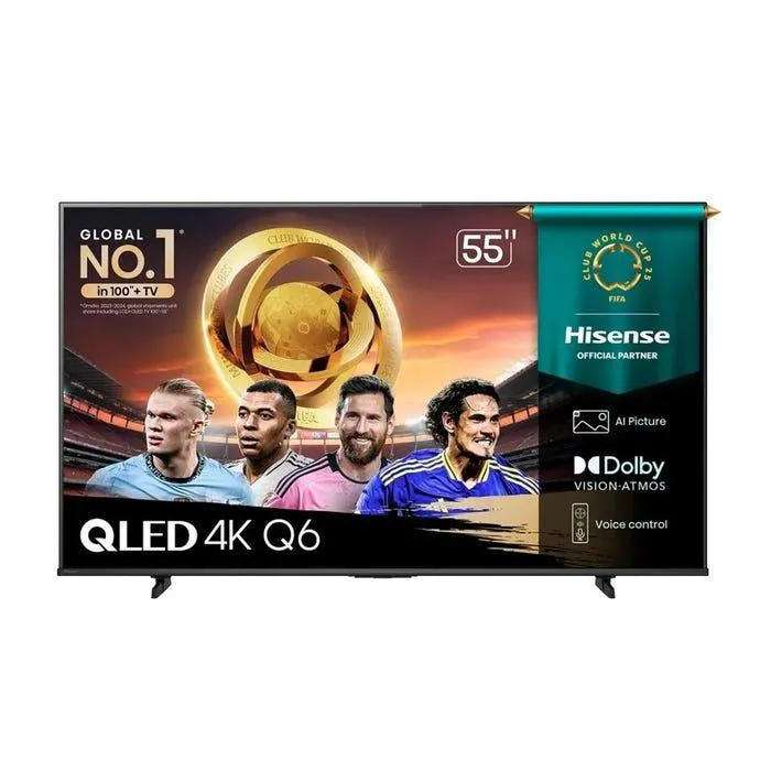 Televisor Hisense Smart TV 55" QLED 4K UHD 55Q6QV