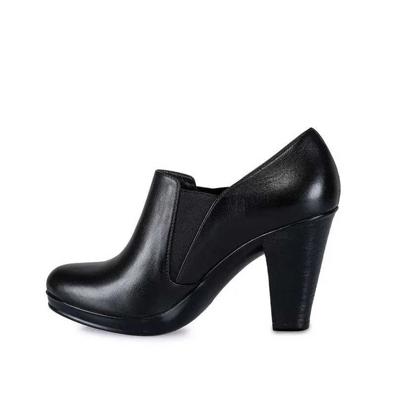 Tobillera Jodhpur Casual Mujer Cuero Viale Negro