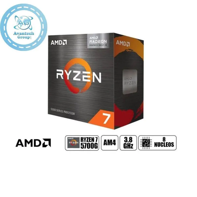 Procesador AMD Ryzen 7-5700G 3.8 GHZ 8 Núcleos