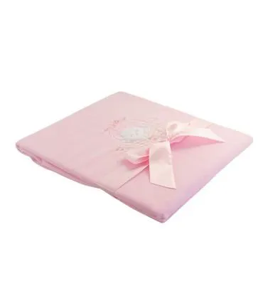 Frazada con Bordado | Color Rosado