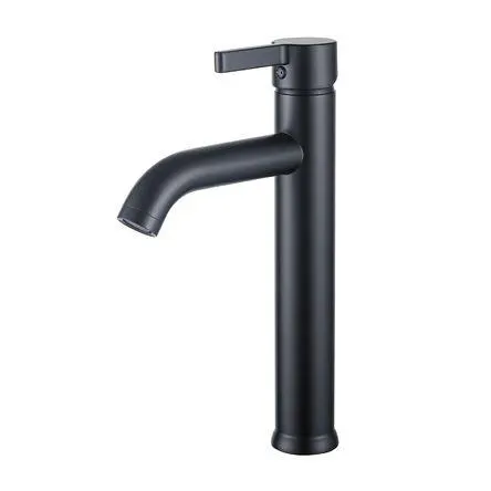 Mezcladora para Lavatorio Monocomando Orange Alta Neo Negro Mate