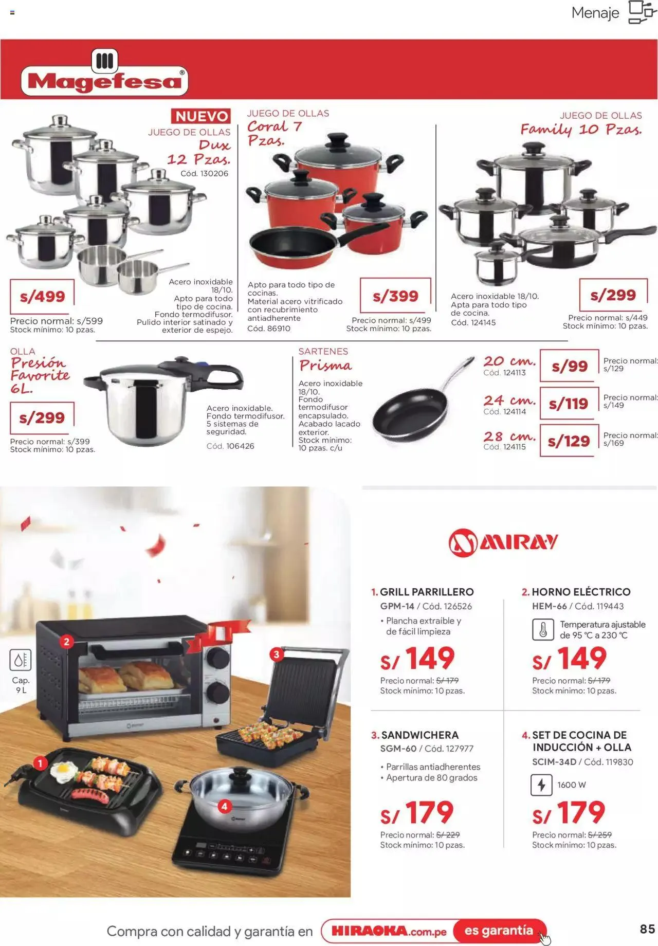 Catalogo de Catálogo Hiraoka 8 de julio al 31 de julio 2023 - Pag 85