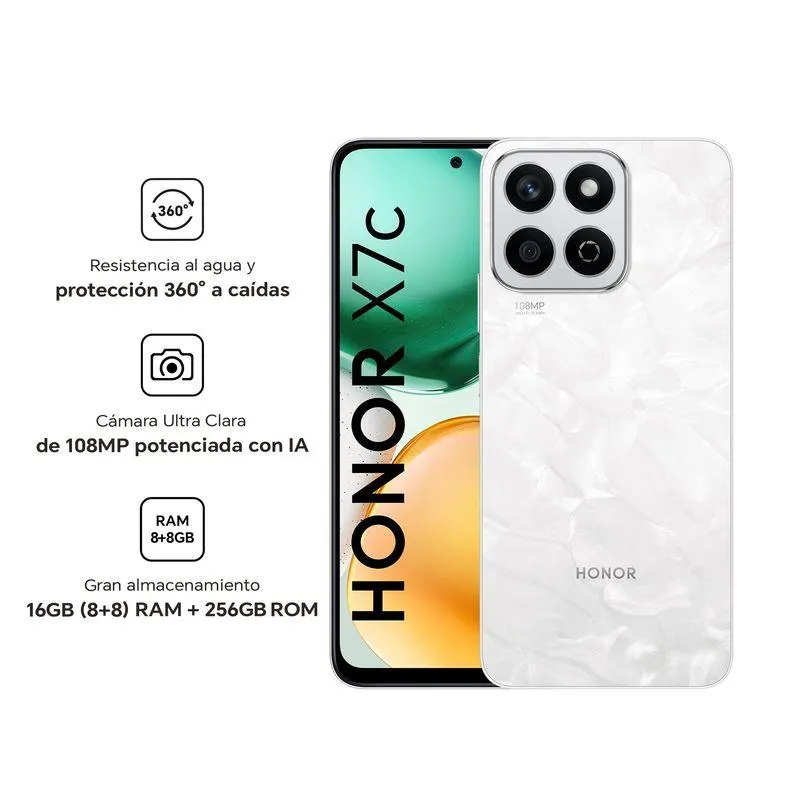 HONOR X7c 8GB+256GB - Moonlight White