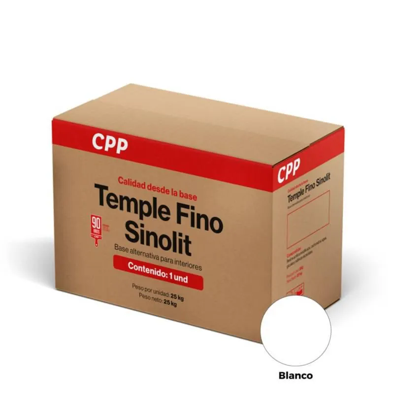 Temple Fino CPP Sinolit blanco 25Kg