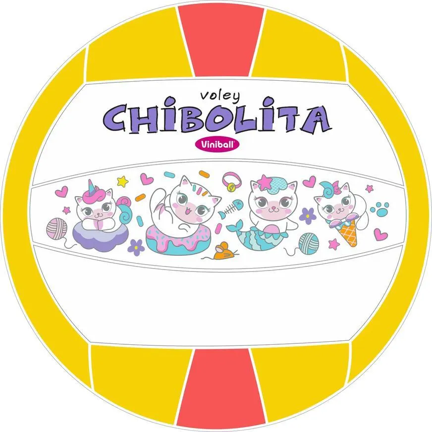 Pelota De Vóley Viniball Semideportiva Party Surtido