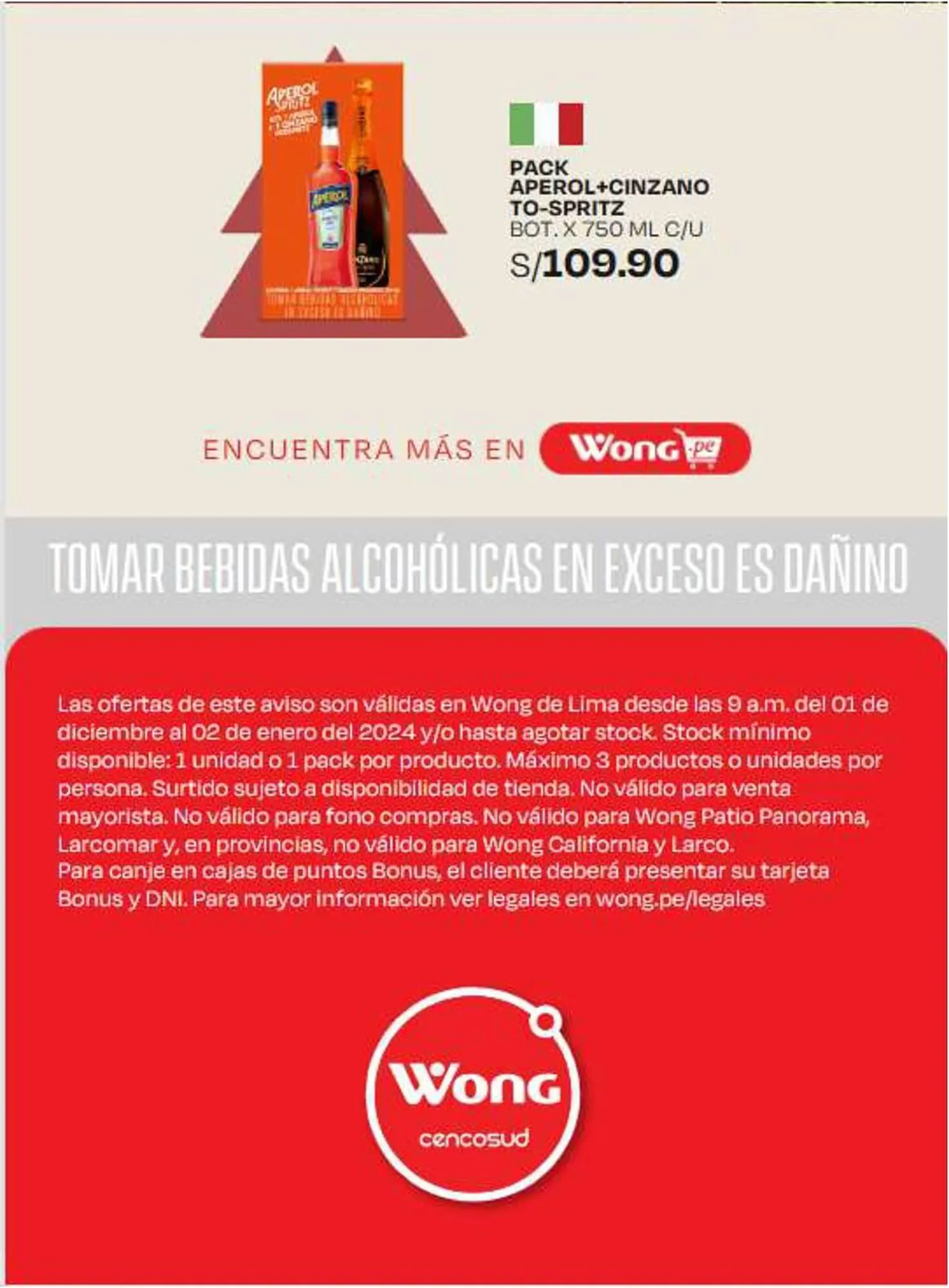 Catalogo de Catálogo Wong 5 de diciembre al 2 de enero 2024 - Pag 109