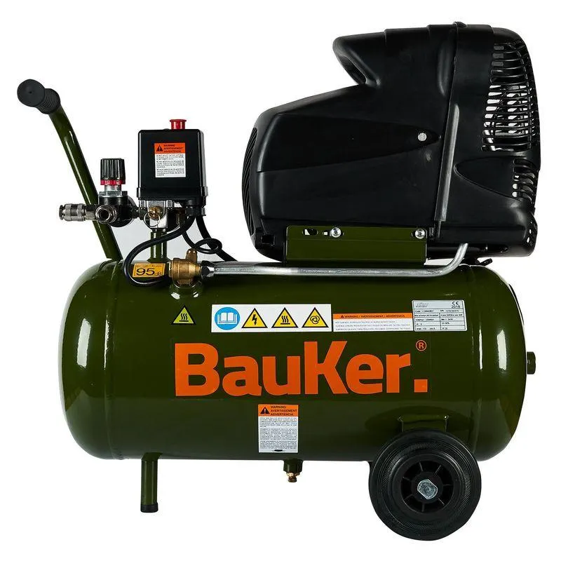 Compresor De Aire Eléctrico Bauker 2HP 25 Lt