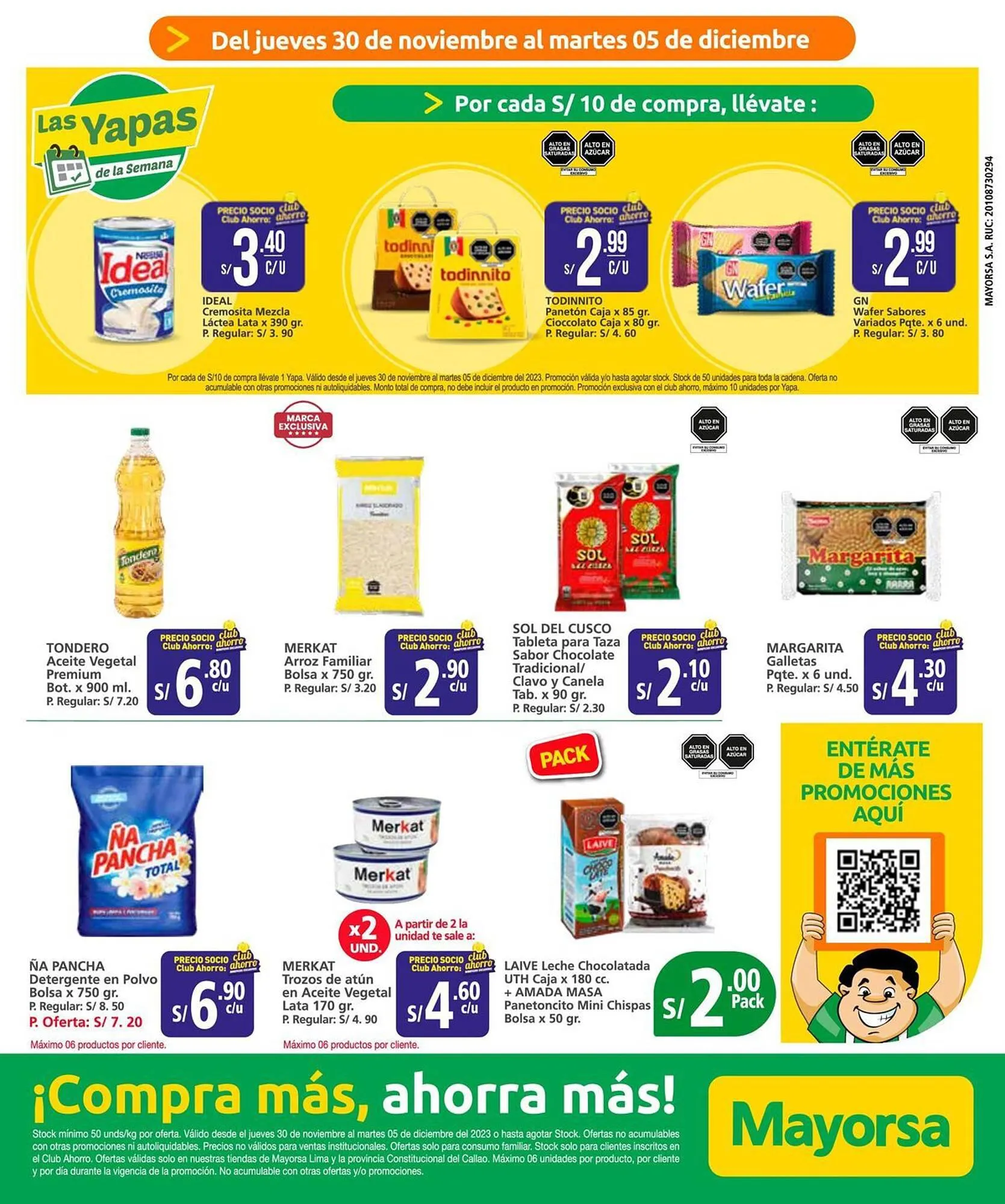 Catalogo de Catálogo Mayorsa 30 de noviembre al 5 de diciembre 2023 - Pag 1