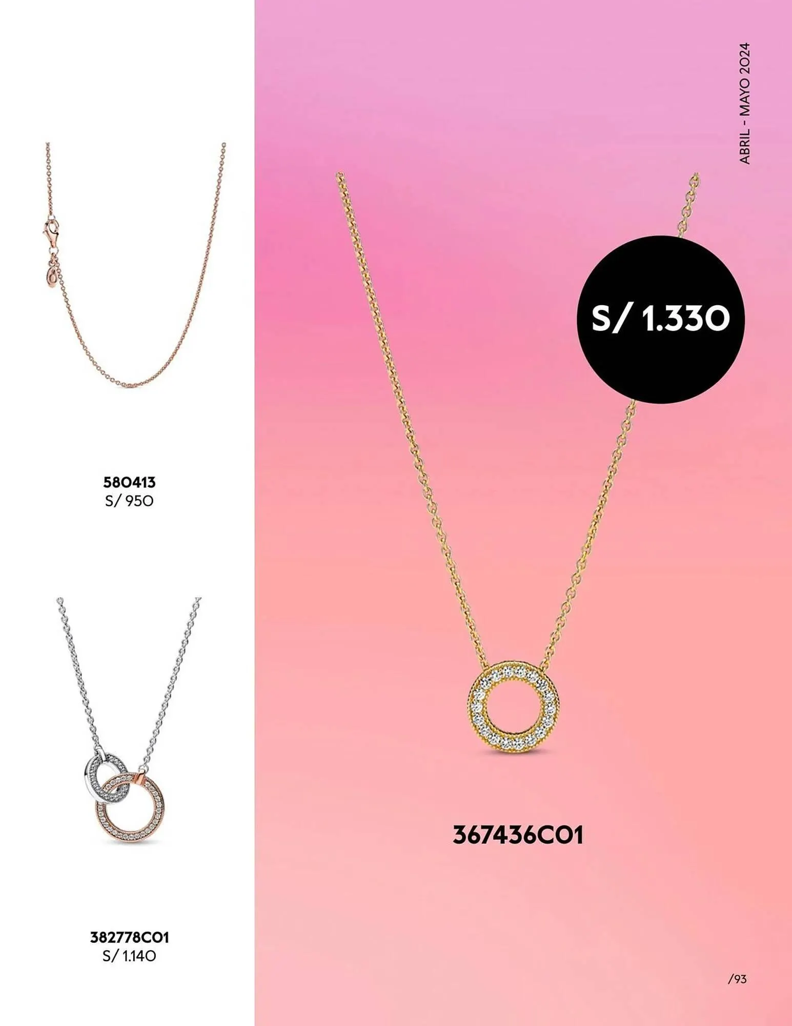 Catalogo de Catálogo Pandora 29 de abril al 31 de mayo 2024 - Pag 93