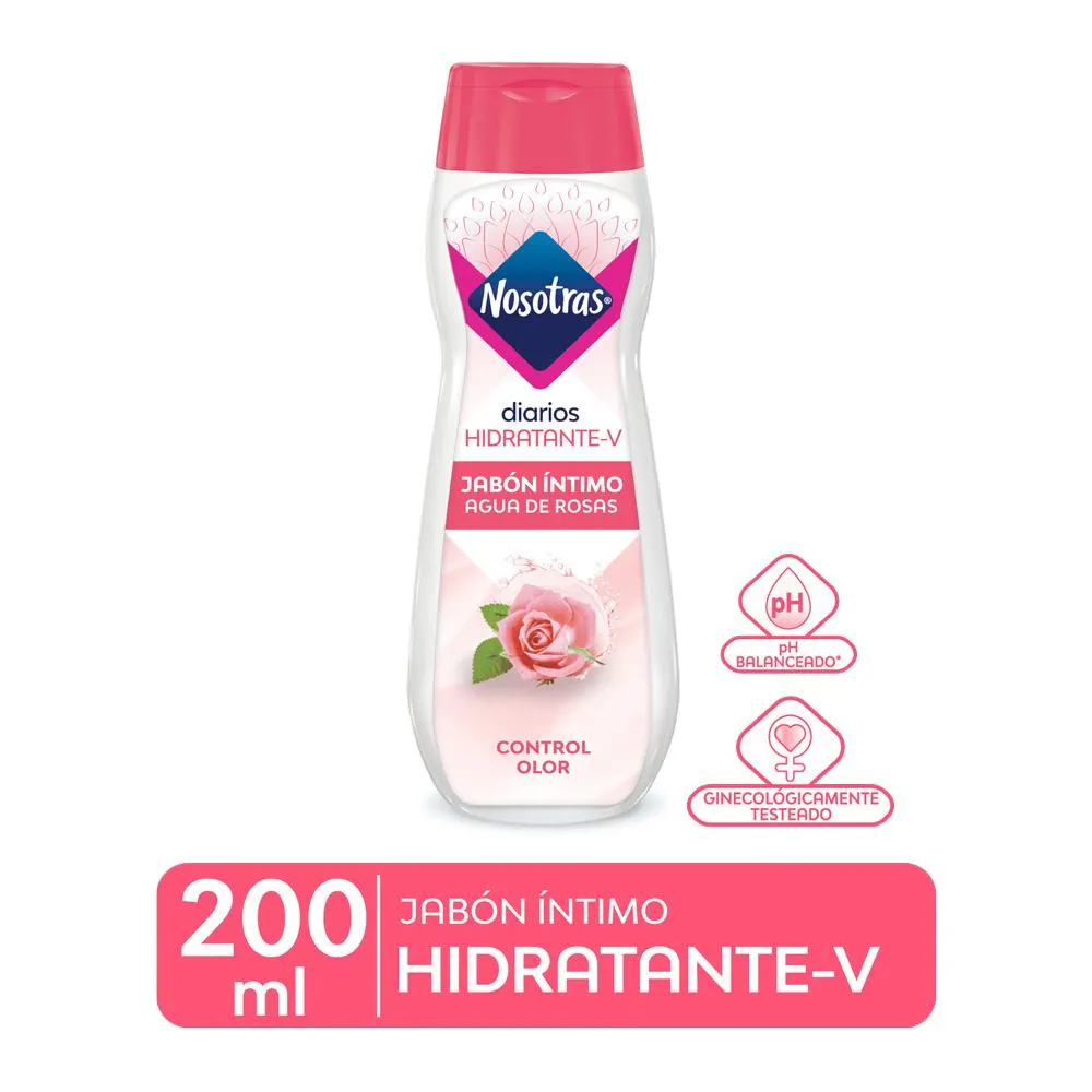 Nosotras Agua de Rosas Jabón Íntimo x 200 ml