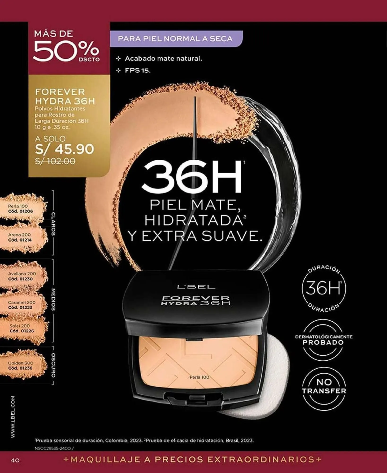 Catalogo de Catálogo L'Bel 17 de setiembre al 31 de octubre 2025 - Pag 40